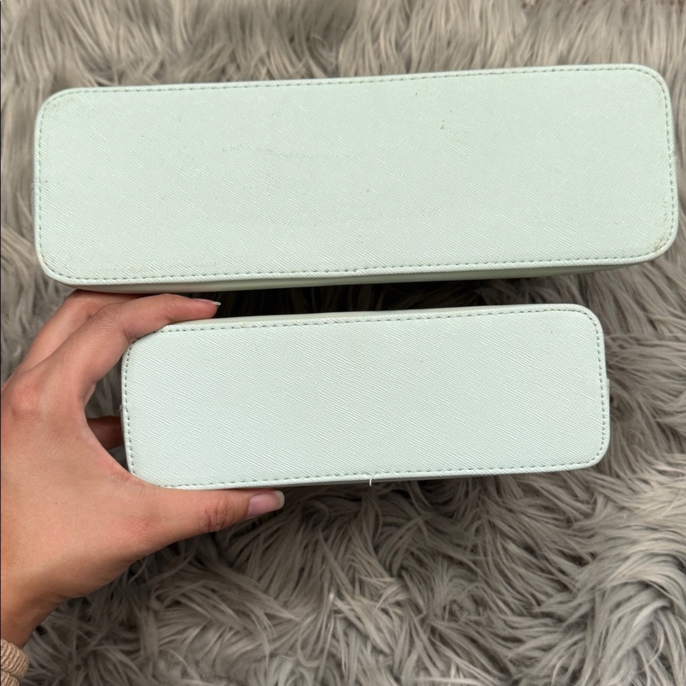 Ted Baker Light mint Bow Accent Cosmetic Bag Set - Picture 16 of 17
